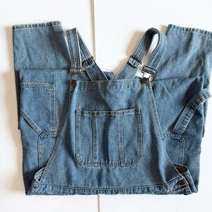 Boohoo-Man Denim cargo Overalls